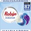 Robijn Stralend Wit Wascapsules - 3 X 29 Wasbeurten - Halfjaarbox