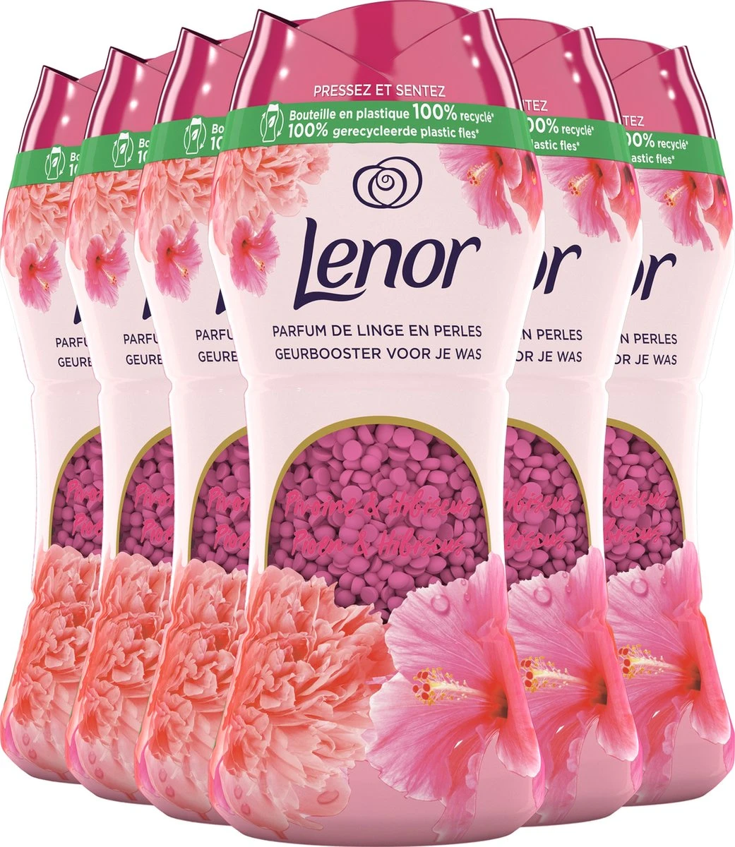 Lenor Pioenroos En Hibiscus Parels - In-Wash Geurbooster - Voordeelverpakking 6 X 15 Wasbeurten 3 Lenor Pioenroos En Hibiscus Parels - In-Wash Geurbooster - Voordeelverpakking 6 X 15 Wasbeurten