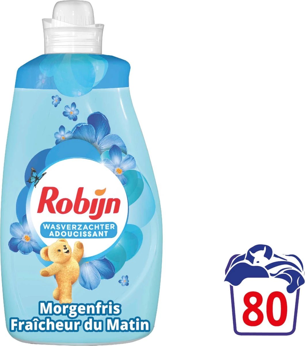 Robijn Wasverzachter - Morgenfris - Voordeelverpakking 4 X 80 Wasbeurten 5 Robijn Wasverzachter - Morgenfris - Voordeelverpakking 4 X 80 Wasbeurten - Afbeelding 3
