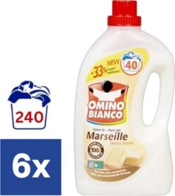 Omino Bianco Hart Van Marseille Vloeibaar Wasmiddel (Voordeelverpakking) - 6 X 2l (240 Wasbeurten)