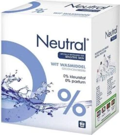 Neutral 0% Wit Parfumvrij Waspoeder - 45 Wasbeurten - Wasmiddel -Wasbenodigdheden Winkel 1073x1200