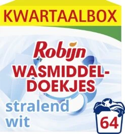 Robijn Classics Stralend Wit Wasmiddeldoekjes - 4 X 16 Wasstrips - Voordeelverpakking -Wasbenodigdheden Winkel 1117x1200 3