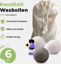 Drogerballen Met Wasparfum - Droogballen - Set Van 6 XL Ballen - Wasdroger Ballen Wol - 100% Nieuw-Zeelands Schapenwol - Wasballen 17 Drogerballen Met Wasparfum - Droogballen - Set Van 6 XL Ballen - Wasdroger Ballen Wol - 100% Nieuw-Zeelands Schapenwol - Wasballen -Wasbenodigdheden Winkel 1143x1200