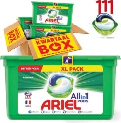 Ariel All In 1 Pods Regular Wasmiddel - Voordeelverpakking 3 X 37 Wasbeurten - Wasmiddel Pods 24 Ariel All In 1 Pods Regular Wasmiddel - Voordeelverpakking 3 X 37 Wasbeurten - Wasmiddel Pods -Wasbenodigdheden Winkel 1179x1200