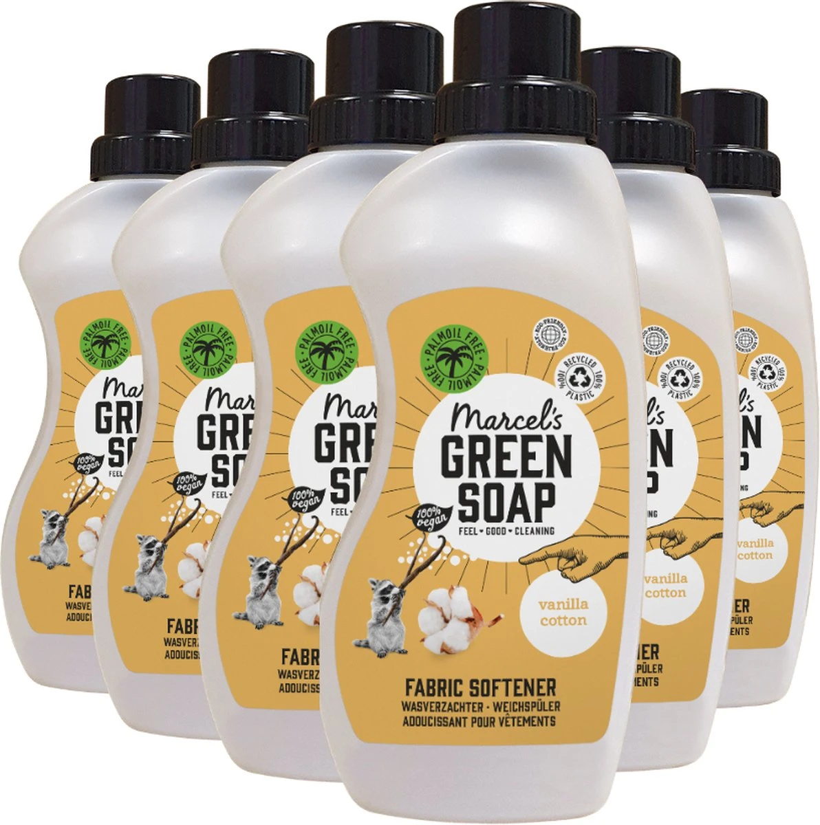 Marcel's Green Soap Wasverzachter Vanille & Katoen - 6 X 750 Ml 3 Marcel's Green Soap Wasverzachter Vanille & Katoen - 6 X 750 Ml