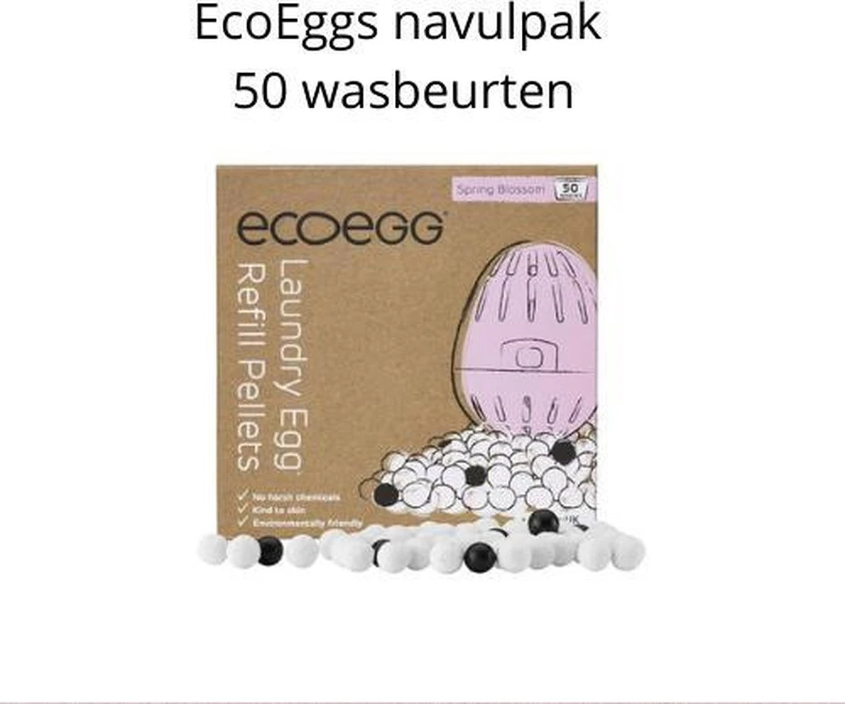 EcoEgg - Navul Eco-egg Wasbol - Refill Ecoegg Spring Bloesem - Vegan - Zuinig Wassen - Milieuvriendelijk Wassen - Propere Eco Wassen - 50 X Goedkoop Wassen 4 EcoEgg - Navul Eco-egg Wasbol - Refill Ecoegg Spring Bloesem - Vegan - Zuinig Wassen - Milieuvriendelijk Wassen - Propere Eco Wassen - 50 X Goedkoop Wassen - Afbeelding 2