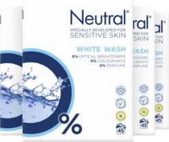 Neutral Waspoeder Wit Parfumvrij - 4x45 Wasbeurten - Voordeelverpakking -Wasbenodigdheden Winkel 1200x1005 2