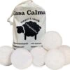 Casa Calma Drogerballen (6 Stuks) - Inclusief Opbergzakje - 100% Natuurlijk Schapenwol - Droger Ballen - Zero Waste Wasverzachter Bollen - Energiebesparend Drogen Met Droogbollen - Dryer Balls - Diervriendelijk & Milieuvriendelijk - Energie Besparen -Wasbenodigdheden Winkel 1200x1070