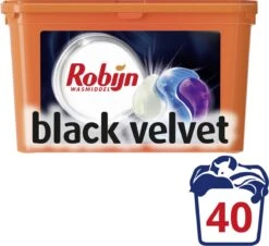 Robijn Black Velvet 3 In 1 Wascapsules - 40 Wasbeurten - Kwartaalbox -Wasbenodigdheden Winkel 1200x1098