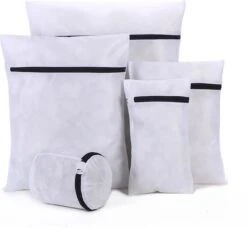 STACK Waszakken | Set Van 5 Waszakjes Met Rits - Waszak - Wasnet - Kledingzakjes - BH Was Zakjes - Laundry Bag Set Voor Ondergoed - Kleding - Delicaat Wasgoed - Wasmachine Zakjes - Wasgoed