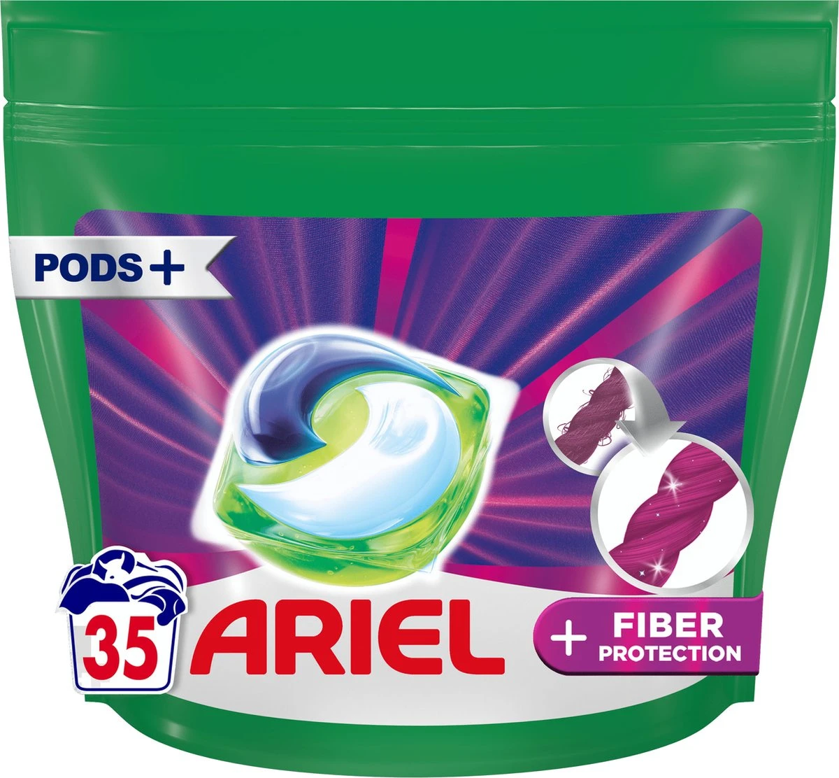 Ariel All In 1 Wasmiddel Pods +Extra Vezelbescherming - Wascapsules - 35 Wasbeurten 4 Ariel All In 1 Wasmiddel Pods +Extra Vezelbescherming - Wascapsules - 35 Wasbeurten - Afbeelding 2