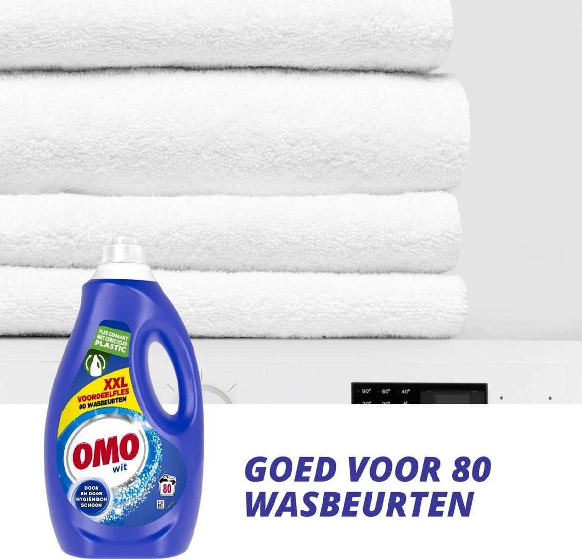 Omo Wit XXL Vloeibaar Wasmiddel - 80 Wasbeurten - Voordeelfles 8 Omo Wit XXL Vloeibaar Wasmiddel - 80 Wasbeurten - Voordeelfles - Afbeelding 6