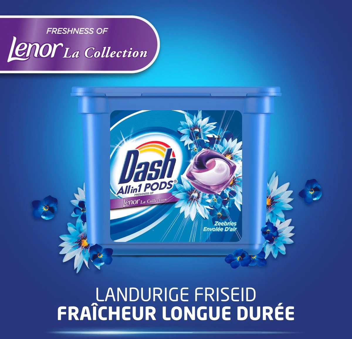 Dash All In 1 Wasmiddel Pods - Oceaanrust Wascapsules - Voordeelverpakking 3 X 40 Wasbeurten 8 Dash All In 1 Wasmiddel Pods - Oceaanrust Wascapsules - Voordeelverpakking 3 X 40 Wasbeurten - Afbeelding 6