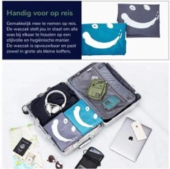 Wonair - Waszakken Voor Wasgoed - 60x90cm - Hemelsblauw - Met Trekkoord -Wasbenodigdheden Winkel 1200x1189 2