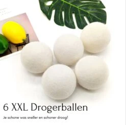 Geniet Van Gemak® | Herbruikbare Wollen Drogerballen | Wasbollen | Schaapswol | Duurzame En Energiebesparende Wasballen | 6 XL Drogerballen -Wasbenodigdheden Winkel 1200x1191 4