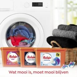 Robijn Color Black Velvet En Stralend Wit 3-in-1 Wascapsules Pakket - 3 X 15 Wasbeurten - Voordeelverpakking -Wasbenodigdheden Winkel 1200x1199 5