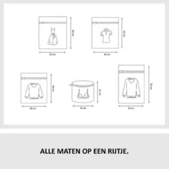 Merkloos Waszakken | Set Van 5 Waszakjes Met Rits - Waszak - Wasnet - Kledingzakjes - BH Was Zakjes - Laundry Bag Set Voor Ondergoed - Kleding - Delicaat Wasgoed - Wasmachine Zakjes - Wasgoed -Wasbenodigdheden Winkel 1200x1199 57