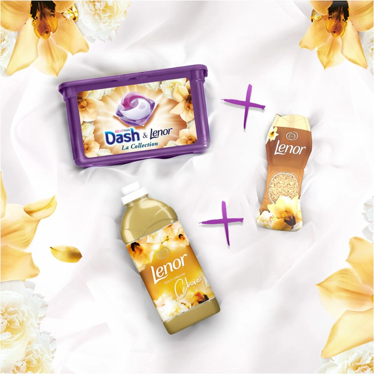 Lenor Gouden Orchidee - Wasverzachter - Voordeelverpakking 8 X 19 Wasbeurten 8 Lenor Gouden Orchidee - Wasverzachter - Voordeelverpakking 8 X 19 Wasbeurten - Afbeelding 6