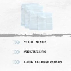 Orange85 Waszak - 4-Delige Set - Lingerie - Bh - Kleding - Met Ritssluiting - Waszakje - Groot - Klein - Wasgoed - Wasmachine - Wasnet - Polyester - Laundry Bag -Wasbenodigdheden Winkel 1200x1200 1364
