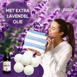 Merkloos Droger Ballen XL 6 Stuks Inclusief Lavendelolie – Zero Waste Dryer Balls - Duurzaam – Wasverzachter – Herbruikbare Drogerballen – Droogt De Was Sneller – Tiny Panda -Wasbenodigdheden Winkel 1200x1200 1427
