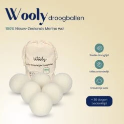 Wooly Drogerballen - 6 Wasdroger Ballen - Duurzaam - Wol - Herbruikbare Wasballen - Wasbol - Wasverzachter -Wasbenodigdheden Winkel 1200x1200 1450