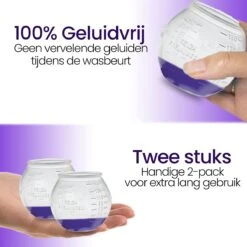 BluGo Doseerbol 2 Stuks - Wasbollen - Doseerdop - Drogerballen - Wasballen - Wasmiddel - Herbruikbaar - Maataanduiding - 150ml -Wasbenodigdheden Winkel 1200x1200 1502
