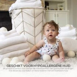 Merino Wollen Drogerballen XL - 10 Stuks - Herbruikbare Wasballen - Natuurlijke Wasverzachter - Wasbollen - Dryer Balls - Duurzame Nieuw-Zeelandse Droogballen -Wasbenodigdheden Winkel 1200x1200 1542