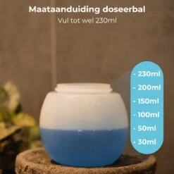 FAVE Doseerbol - Wasbollen - Drogerbollen - Transparant - Doseerdop - 230ml - 1 Stuk - Inclusief E-book -Wasbenodigdheden Winkel 1200x1200 1594
