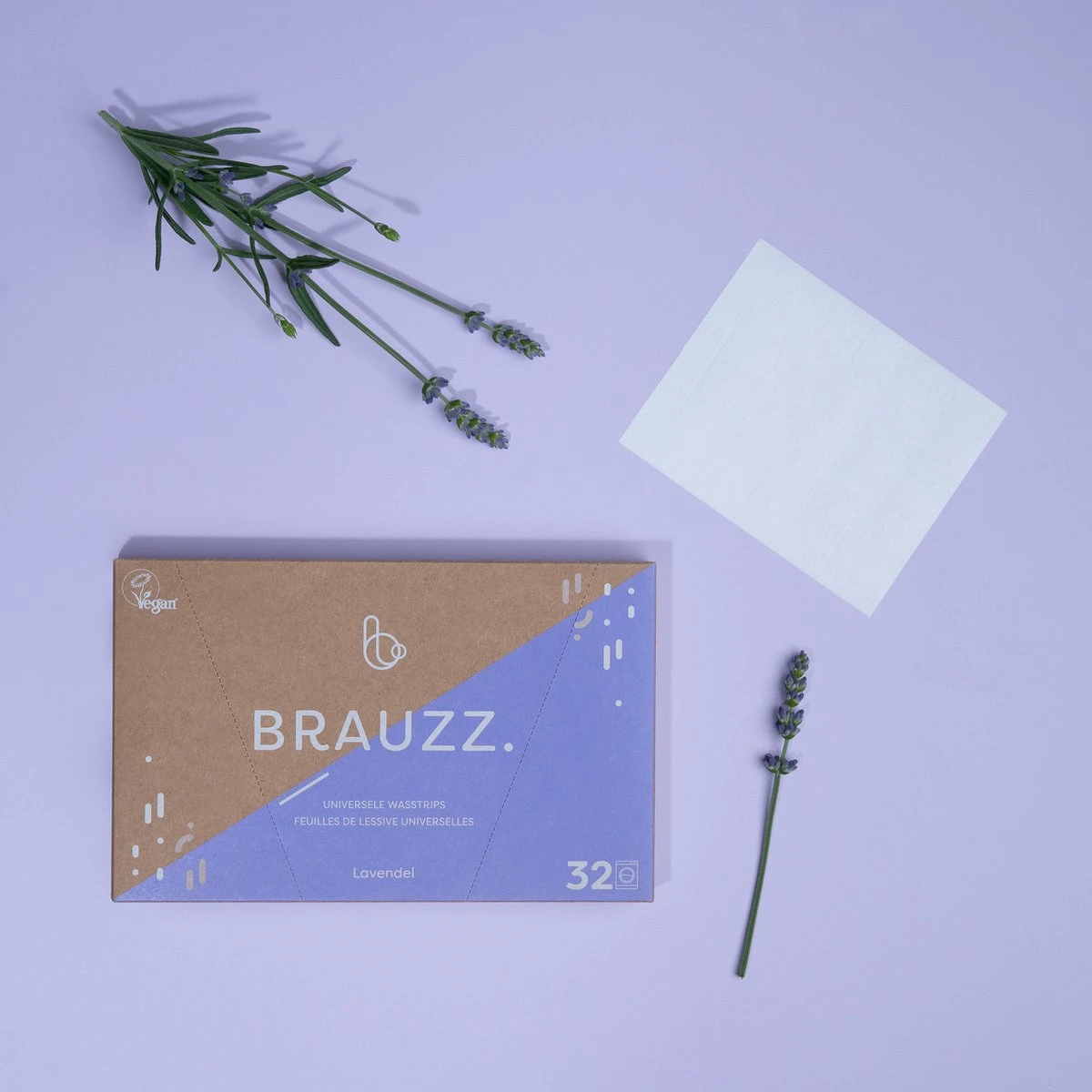 Brauzz Wasstrips - Lavendel - 32 Wasbeurten - Vrij Van Plastic - Biologische Afbreekbaar - Vegan - Frisse Geur Lavendel - Wasmiddel In Vorm Van Een Strip - Duurzaame - Snelle Levering - 1 Strip Per Wasbeurt - Frisse Geur In De Wasmachines. - Duurzaam 3 Brauzz Wasstrips - Lavendel - 32 Wasbeurten - Vrij Van Plastic - Biologische Afbreekbaar - Vegan - Frisse Geur Lavendel - Wasmiddel In Vorm Van Een Strip - Duurzaame - Snelle Levering - 1 Strip Per Wasbeurt - Frisse Geur In De Wasmachines. - Duurzaam