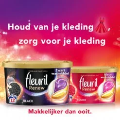 Fleuril Renew Color Caps - Wasmiddel Capsules - Voordeelverpakking - 8 X 12 Wasbeurten -Wasbenodigdheden Winkel 1200x1200 516