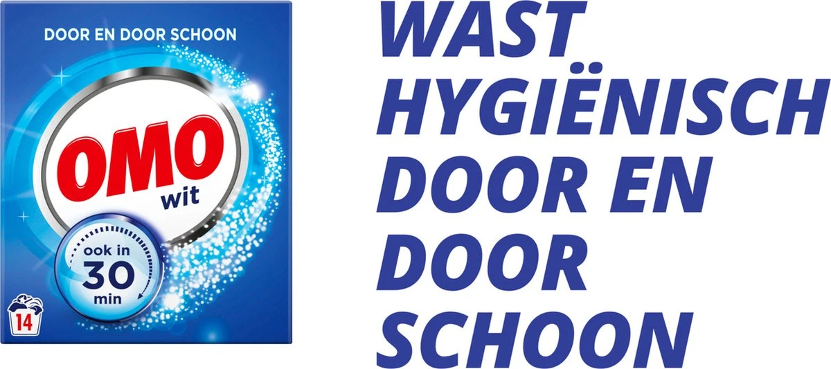 Omo Wit Waspoeder - 6 X 14 Wasbeurten - Voordeelverpakking 7 Omo Wit Waspoeder - 6 X 14 Wasbeurten - Voordeelverpakking - Afbeelding 5