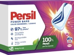 Persil® Persil Power Bars Kleur Wasmiddel - Voordeelverpakking - 9 X 16 Wasbeurten -Wasbenodigdheden Winkel 1200x889 2