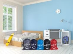 Wonair - Waszakken Voor Wasgoed - 60x90cm - Hemelsblauw - Met Trekkoord -Wasbenodigdheden Winkel 1200x899