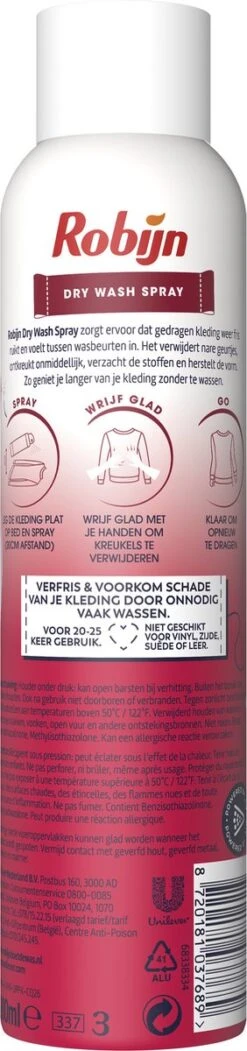 Robijn Pink Sensation Dry Wash Spray - 2 X 200 Ml - Voordeelverpakking 11 Robijn Pink Sensation Dry Wash Spray - 2 X 200 Ml - Voordeelverpakking -Wasbenodigdheden Winkel 282x1200 3