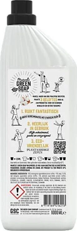 Marcel's Green Soap Wasmiddel Vanille & Katoen - 19 Wasbeurten - 1 Liter - Palmolievrij 17 Marcel's Green Soap Wasmiddel Vanille & Katoen - 19 Wasbeurten - 1 Liter - Palmolievrij -Wasbenodigdheden Winkel 400x1200