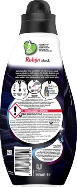 Robijn Klein & Krachtig Black Velvet Vloeibaar Wasmiddel - 8 X 19 Wasbeurten - Voordeelverpakking -Wasbenodigdheden Winkel 495x1200 6