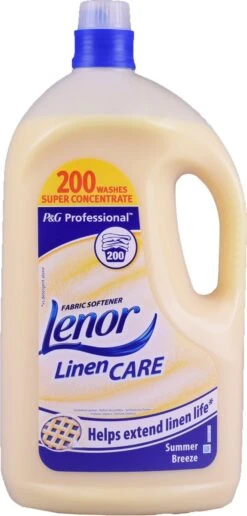 Lenor - Wasverzachter Professional Linen Care - Ultra Zomerfris - 4 Liter - 200 Wasbeurten -Wasbenodigdheden Winkel 574x1200 1
