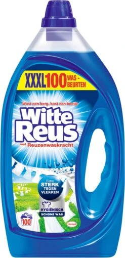 Witte Reus Gel Wasmiddel- Kwartaalverpakking - 100 Wasbeurten 15 Witte Reus Gel Wasmiddel- Kwartaalverpakking - 100 Wasbeurten -Wasbenodigdheden Winkel 581x1200 1
