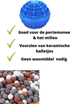 Merkloos V&P Wasbol Set Van 2 - Ecologische Wasbal - Keramische Balletjes - Duurzaam - Blauw - Wasmachine Reiniger - Wasmachine - Zonder Gebruik Van Wasmiddel -Wasbenodigdheden Winkel 808x1200 1