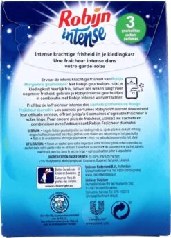 Robijn Geurbuiltje Intense 3 STUKS - Geur- Geurbuiltjes- Geurzakjes Voor In De Kledingkast -Wasbenodigdheden Winkel 865x1200