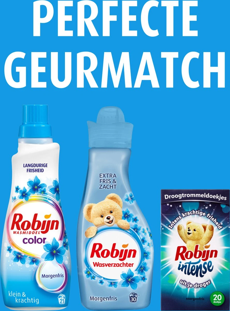 Robijn Intense Morgenfris Droogtrommeldoekjes - 9 X 20 Stuks - Voordeelverpakking 6 Robijn Intense Morgenfris Droogtrommeldoekjes - 9 X 20 Stuks - Voordeelverpakking - Afbeelding 4